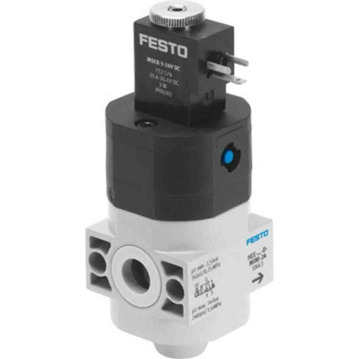 Festo 3/2 Closed, Monostable Pneumatic Manual Control Valve HEE Series, G 1/8, 1/8in, 172956