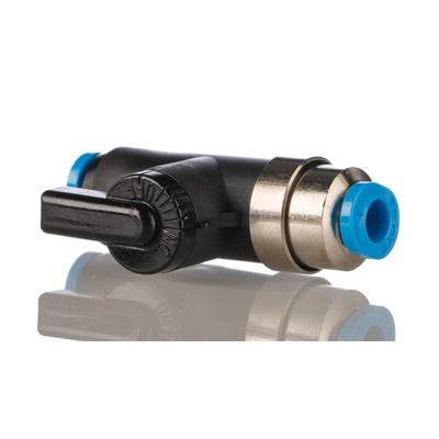 Festo Manual 2/2 Bistable Pneumatic Manual Control Valve QH Series, Push In 4 mm, 4, 153483