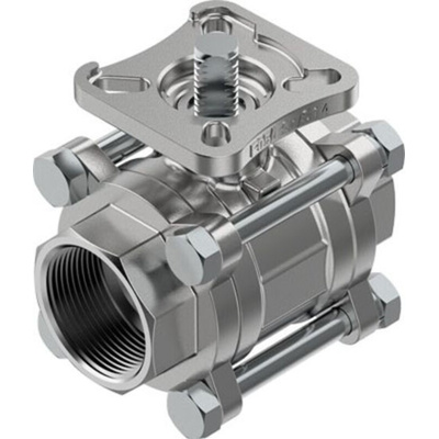 Festo Rod Lever 2/2 Pneumatic Manual Control Valve VZBE Series, 1/2, 4809121