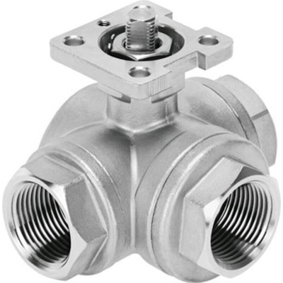 Festo Rod Lever 3/2 Pneumatic Manual Control Valve VZBE Series, 2, 4834295