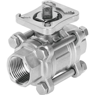 Festo Rod Lever 2/2 Pneumatic Manual Control Valve VZBE Series, 1/2, 4809123