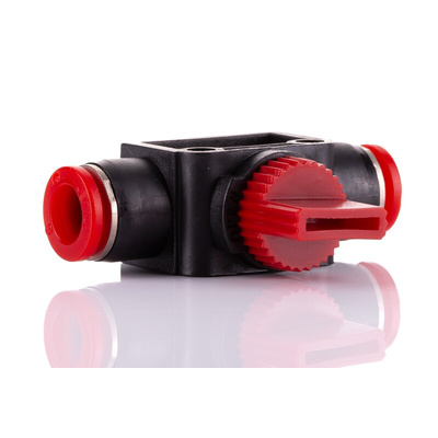 Norgren Flow Controller Pneumatic Manual Control Valve Pneufit C Series, Push In 8 mm, III B