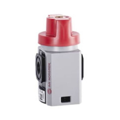 Norgren Locking Shut-Off Valve 2/3 Pneumatic Manual Control Valve T82T Series, G 3/8, 8-Mar, III B