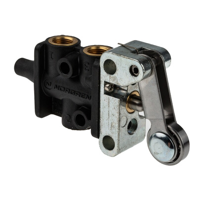 Norgren Roller Lever 3/2 Mechanical Valve 302 Series, G 1/8, 1/8, III B