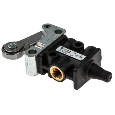 Norgren Roller Lever 3/2 Mechanical Valve 302 Series, G 1/8, 1/8, III B