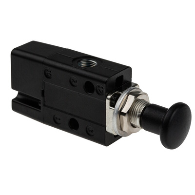 Norgren Knob 3/2 Mechanical Valve 304 Series, G 1/8, 1/8, III B