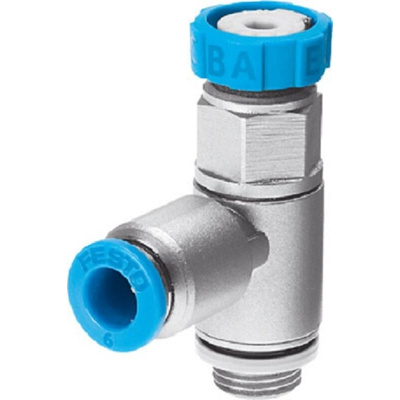 Festo Manual Flow Control Pneumatic Manual Control Valve GRLSA Series, G 1/8, 1/8in, 540661