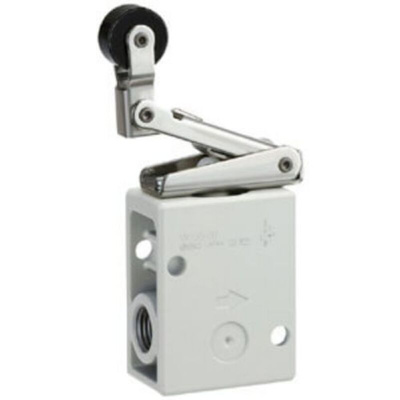 SMC Foot Pedal 2 Port Mechanical Valve Mechanical Valve VM100 Series, R 1/4, 2/3in, Series VM100