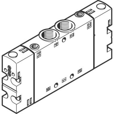 Festo Basic 5/2 Double Solenoid Pneumatic Control Valve CPE18 Series, G 1/4, M5, 550156