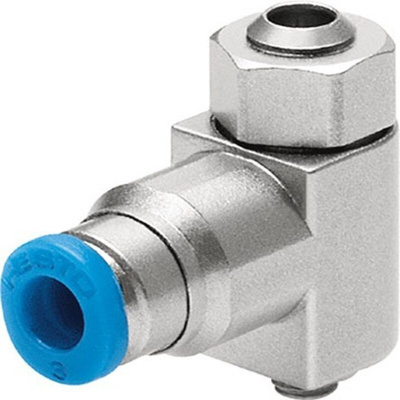 Festo Manual Supply Air One Way Flow Control Pneumatic Control Valve GRLZ Series, Metric M3, M3, 175043