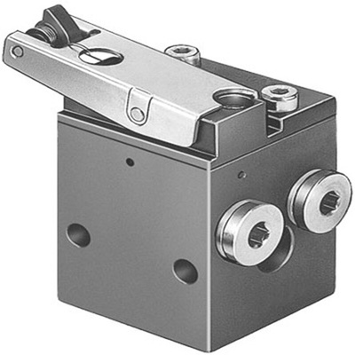 Festo Toggle Lever 3/2 Way, Closed, Monostable Pneumatic Control Valve LS Series, G 1/8, G 1/8, 3416