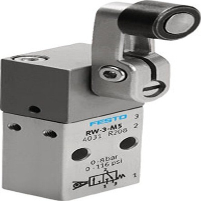 Festo Lever 3/2 Way Valve, Monostable Mechanical Valve RW Series, Metric M5, M5, 4031