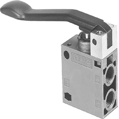 Festo Lever 3/2 Way Valve, Monostable Pneumatic Manual Control Valve THO Series, G 1/4, G 1/4, 8990