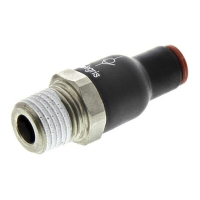 Legris 7995 Non Return Valve R 1/8 Male Inlet, 6mm Tube Outlet, 1 to 10bar