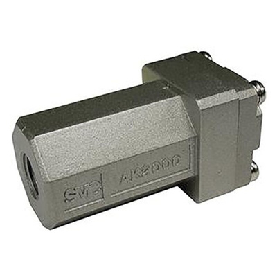 SMC AK Non Return Valve NPT 1/4 Female Inlet, NPT 1/4 Female Outlet, 0.02 to 1MPa