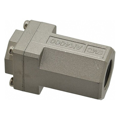 SMC AK Non Return Valve NPT 1/2 Female Inlet, NPT 1/2 Female Outlet, 0.02 to 1MPa