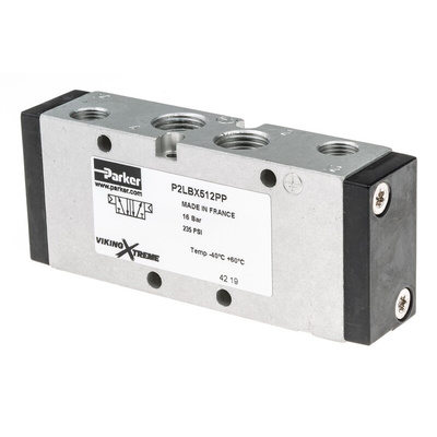 Parker 5/2 Pneumatic Solenoid Valve - Pilot/Pilot G 1/4 Viking Xtreme Series