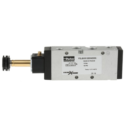 Parker 5/2 Pneumatic Solenoid Valve - Solenoid/Spring G 1/4 Viking Xtreme Series