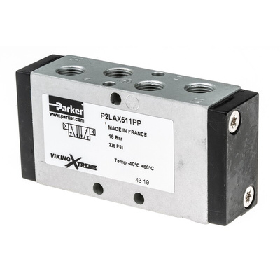 Parker 5/2 Pneumatic Solenoid Valve - Pilot/Pilot G 1/8 Viking Xtreme Series