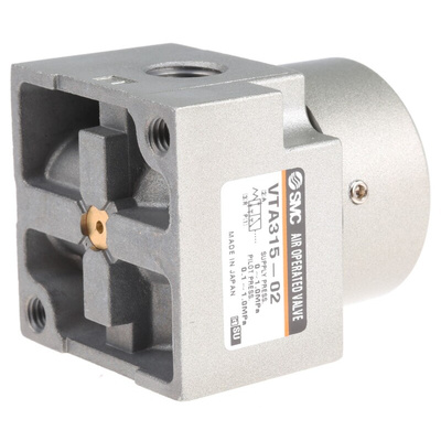 SMC 3/2 Pneumatic Solenoid Valve - Spring/Pilot Rc 1/4 VTA315 Series
