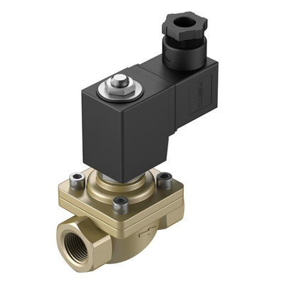 Festo 2/2 Solenoid Valve - Solenoid/Pilot G 1/2 VZWF Series 24V dc, 1492112