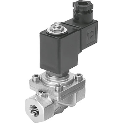 Festo 2/2 Solenoid Valve - Solenoid/Pilot G 1/4 VZWF Series 24V dc, 1492110