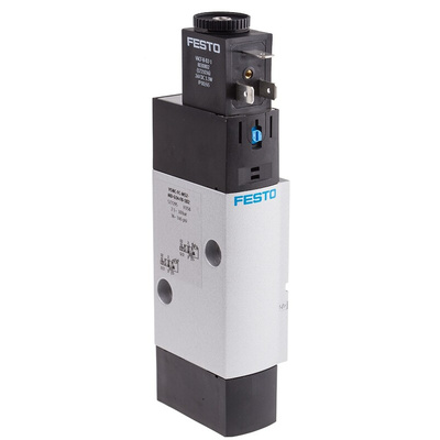 Festo 5/2 Pneumatic Solenoid Valve - Solenoid/Spring G 1/4 VSNC Series 24V dc, 577295