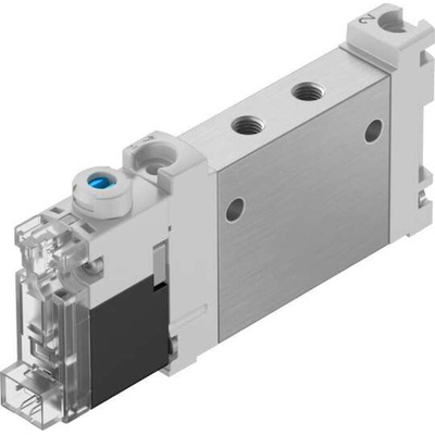 Festo 5/2 Solenoid Valve - Solenoid/Spring Metric M5 VUVG Series 24V dc, 8042539