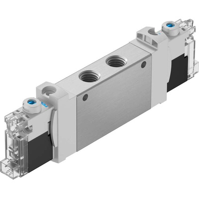 Festo 5/2 Solenoid Valve - Solenoid/Solenoid G 1/8 VUVG Series 24V dc, 8042564