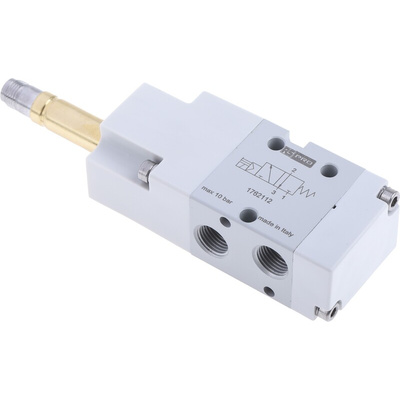 RS PRO 3/2 NC Pneumatic Solenoid Valve - Solenoid G 1/8 12 V dc, 24 V ac/dc, 110 V ac, 220 V ac