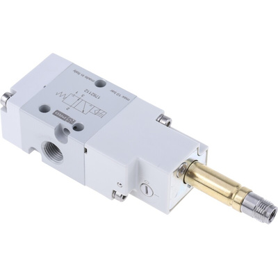 RS PRO 3/2 NC Pneumatic Solenoid Valve - Solenoid G 1/8 12 V dc, 24 V ac/dc, 110 V ac, 220 V ac