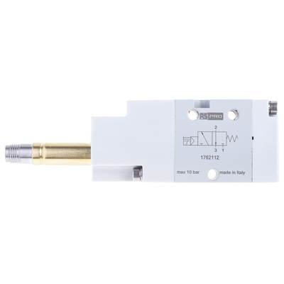 RS PRO 3/2 NC Pneumatic Solenoid Valve - Solenoid G 1/8 12 V dc, 24 V ac/dc, 110 V ac, 220 V ac