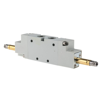 RS PRO 5/3 CC Pneumatic Solenoid Valve - Solenoid G 1/4 12 V dc, 24 V ac/dc, 110 V ac, 220 V ac