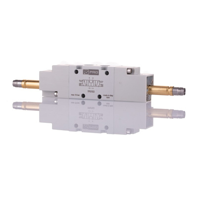 RS PRO 5/3 PC Pneumatic Solenoid Valve - Solenoid G 1/8 12 V dc, 24 V ac/dc, 110 V ac, 220 V ac