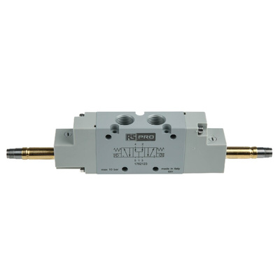 RS PRO 5/3 PC Pneumatic Solenoid Valve - Solenoid G 1/4 12 V dc, 24 V ac/dc, 110 V ac, 220 V ac