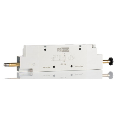 RS PRO 5/3 PC Pneumatic Solenoid Valve - Solenoid G 1/2 12 V dc, 24 V ac/dc, 110 V ac, 220 V ac