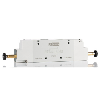 RS PRO 5/2 Bistable Pneumatic Solenoid Valve - Solenoid G 1/2 12 V dc, 24 V ac/dc, 110 V ac, 220 V ac