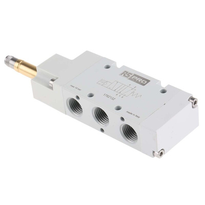 RS PRO 5/2 Monostable Pneumatic Solenoid Valve - Solenoid G 1/4 12 V dc, 24 V ac/dc, 110 V ac, 220 V ac