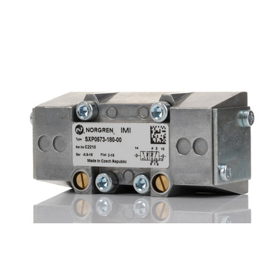 Norgren 5/2 Pneumatic Solenoid Valve - Pilot/Pilot SXP Series, SXP0573-180-00B