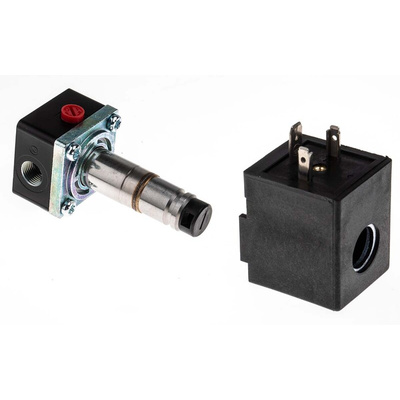 Norgren 3/2 Pneumatic Solenoid Valve - Solenoid/Spring G 1/8 V04 Series 24V dc