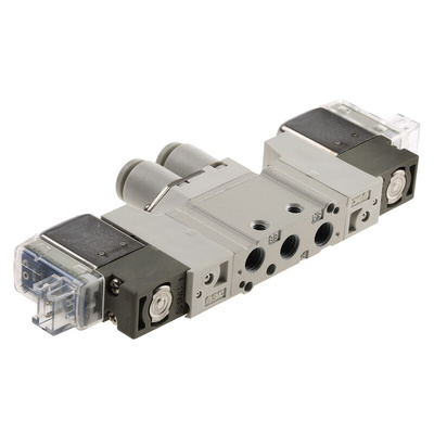 SMC 5/2 Pneumatic Control Valve - Solenoid/Pilot SY3000 Series 24V dc