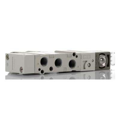 SMC 5/2 Pneumatic Control Valve - Solenoid/Pilot SY3000 Series 24V dc