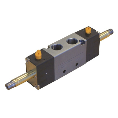 RS PRO 5/2 Pneumatic Solenoid Valve - Solenoid/Solenoid G 1/8 RV Series