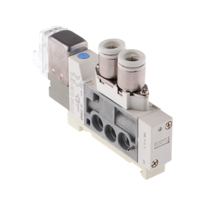 SMC 5/2 Pneumatic Solenoid Valve - Solenoid/Pilot SY3000 Series 24V dc