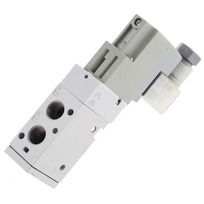 SMC 3/2 Pneumatic Solenoid Valve - Solenoid/Spring G 1/8 SYJ700 Series 230V ac
