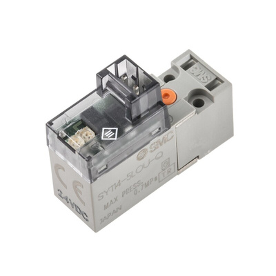 SMC 3/2 Pneumatic Control Valve - Solenoid/Spring SY100 Series 24V dc