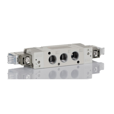 SMC 5/2 Pneumatic Solenoid Valve - Solenoid/Solenoid G 1/8 SYJ7000 Series 24V dc