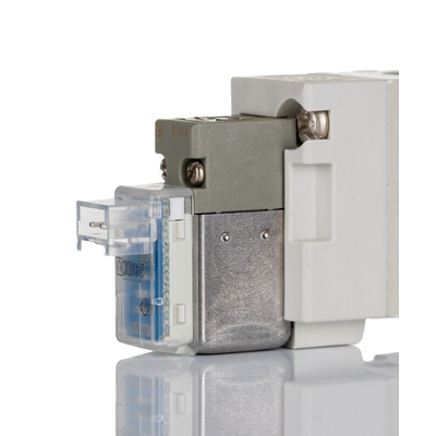 SMC 5/2 Pneumatic Solenoid Valve - Solenoid/Solenoid G 1/8 SYJ7000 Series 24V dc