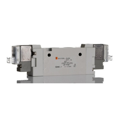 SMC 5/2 Pneumatic Solenoid Valve - Solenoid/Solenoid G 1/8 SYJ7000 Series 24V dc