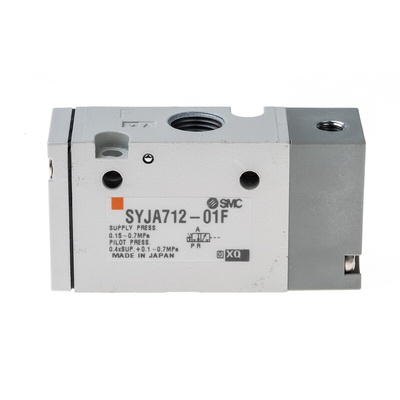 SMC Pneumatic Control Valve - Pilot/Spring G 1/8 SYJA700 Series